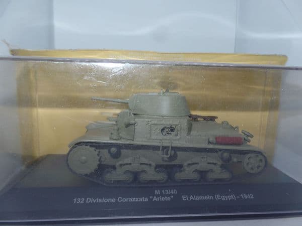 Atlas 1/43 Scale Italian M 13/40 tank 132 Divisione Corazzata Ariete  El Alamein 1942