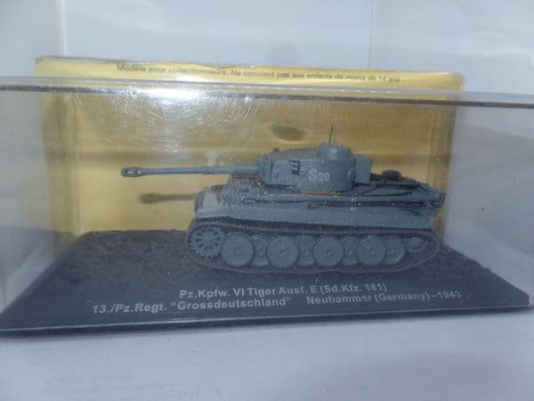 ATLAS 1/72 Scale German Army Tank  Pz.Kpfw VI Tiger Ausf E Neuhammer 1943