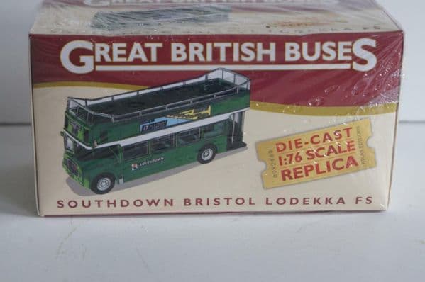 ATLAS CORGI JB02 BRITISH BUS 1/76 OO Southdown Lodekka FS Open Top Bus Portslade NEW