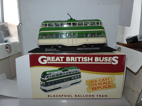 Atlas Corgi JB13 Great British Buses 1/76 OO Blackpool Balloon Tram Fleetwood NEW STOCK