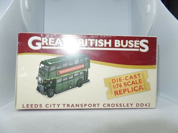 Atlas Corgi JB19 British Bus Leeds City Transport Crossley DD42  Bus Worn Box