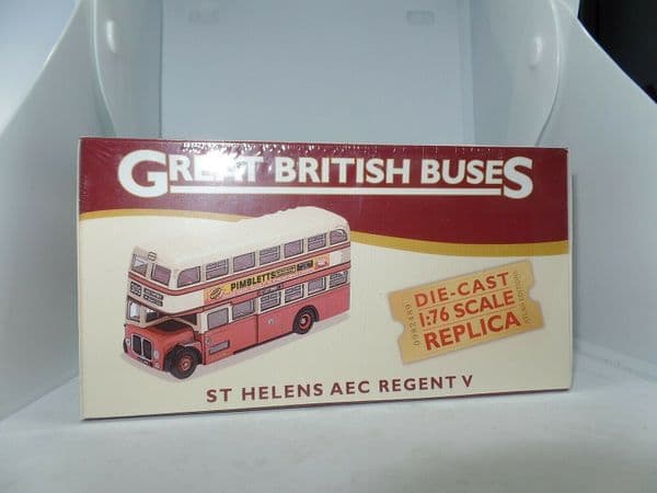 Atlas Corgi JB24 British Bus 1/76 AEC Regent V 5 Bus St Helens Southport NEW