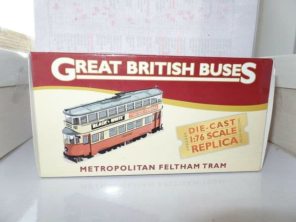 Atlas Corgi JB25 British Buses 1/76 OO Feltham Tram London Metropolitan Holborn  