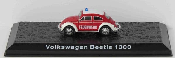 ATLAS DeAgostini LZ05 1/72 Scale Volkswagen Beetle 1300 Fire Chiefs Car German Fire Brigade