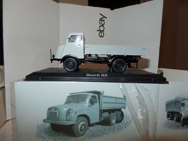Atlas Editions HZ21 1:43 Scale East Germany IFA Horch H3 - Pickup Grey