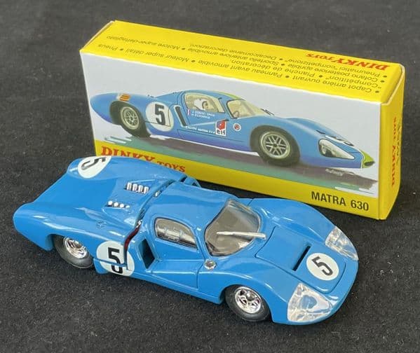 Atlas French Dinky 1425E Matra 630 Blue Le Mans #5
