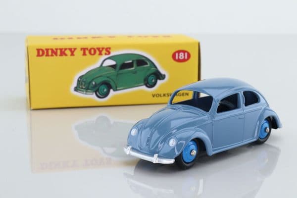 Atlas French Dinky 181 VW Volkswagen Beetle Blue Boxed