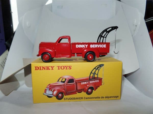 Atlas French Dinky   25R STUDEBAKER Dinky SERVICE RED TOW TRUCK MODEL