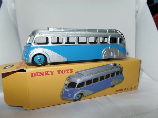 Atlas French Dinky 29E Norev Autocar Isobloc Bus Coach Silver & Blue
