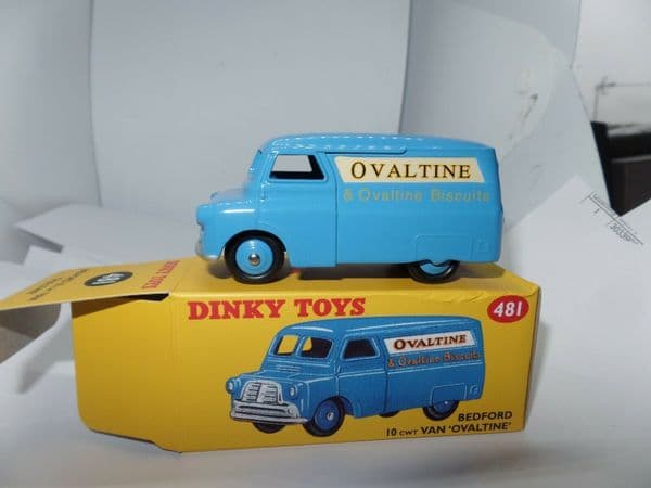 Atlas French Dinky 481 Bedford 12 CA Van Blue Ovaltine Boxed