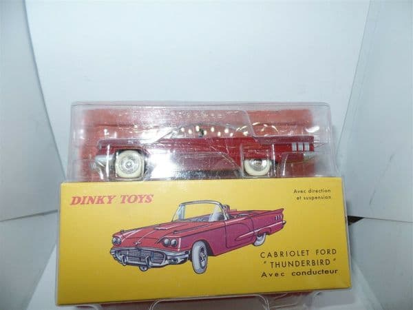 Atlas French Dinky 555 Ford Thunderbird Cabriolet + Driver in Red
