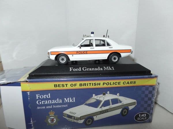 Atlas JA13 1/43 O Scale British Police Ford Granada I Avon Somerset Force
