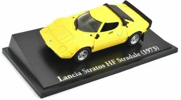 Atlas KL27 1/43 Scale Classic Sports Cars Lancia Stratos HF Stradale 1973 Yellow