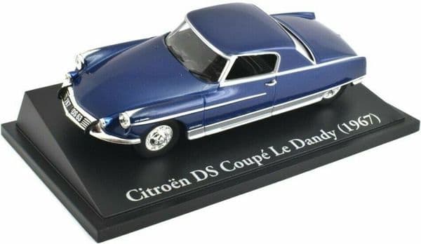 Atlas KL31 1/43 Scale Classic Sports Cars Citroen DS Coupe Le Dandy 1967  Blue