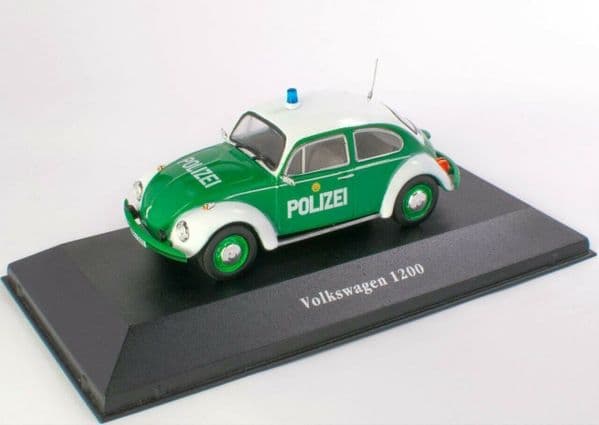 Atlas KW01 1/43 O Scale German Police Volkswagen 1200 Deutschland - 1977