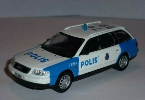 Atlas LH02 1/43 Scale Police Cars Audi A6 Avant Sweden Mint on Blister