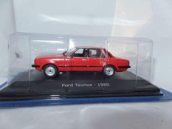 Atlas NA04 1/43 O Scale Ford Taunus Cortina Red 1980 Blister Packed