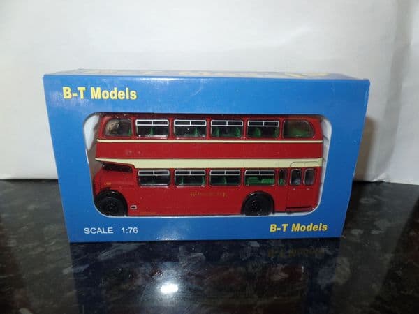 B T Models B114A 1/76 OO Scale Bristol Lodekka LD Bus Closed Back Red & White route 76 Beachley