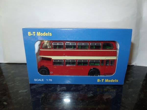 B T Models B114B 1/76 OO Scale Bristol Lodekka LD Bus Closed Back Red & White route 147 Abergavenny