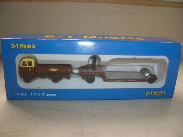 B T Models N040 N Gauge Foden DG Tractor & Trailer British Rail Railways