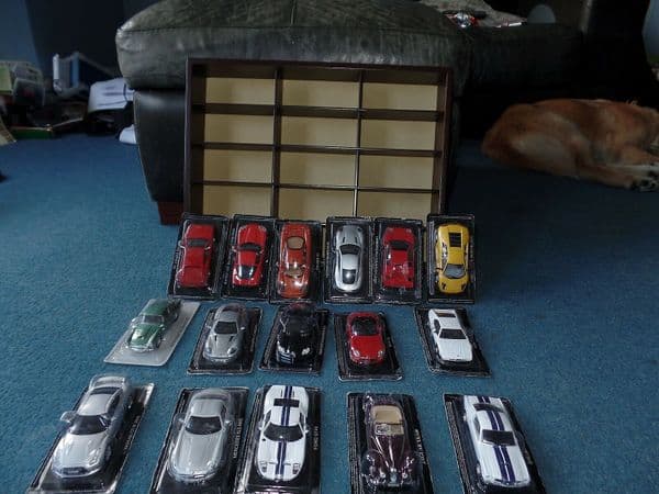 BL50 1/43 O Scale Set 15 Cars with Display Case Ideal Collection or Xmas Present