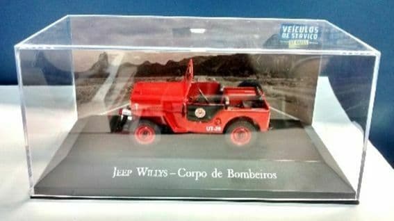 Brazilian Brazil KM04 1/43 SCALE Jeep Willys Bombeiros Fire Brigade Engine