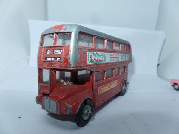 Budgie Seerol H Seener Routemaster Bus London Transport  Red Paint Loss 9 Piccadilly UB