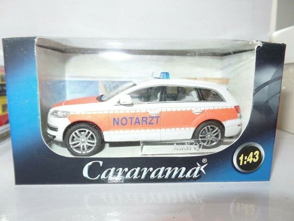 Cararama 1/43 O Scale 4-22144   Audi Q7 Notarzt Police