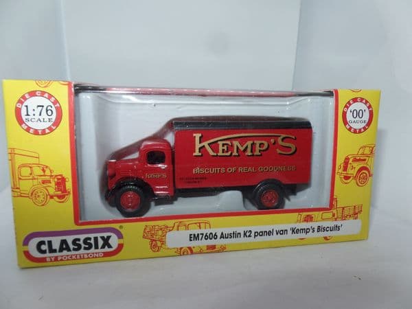 Classix EM7606 1/76 OO Scale Austin K2 Panel Van County Kemps Biscuits