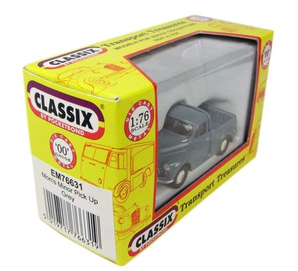 Classix EM76631 1/76 OO Morris Minor 1000 Pick -up Grey