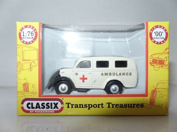 Classix EM76651 1/76 OO Scale Ford Thames E83W Ambulance Red Cross