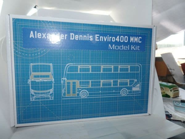 CMNL UKBUS6517 Alexander Dennis Enviro400 MMC CKD Kit Bus Model Unpainted White