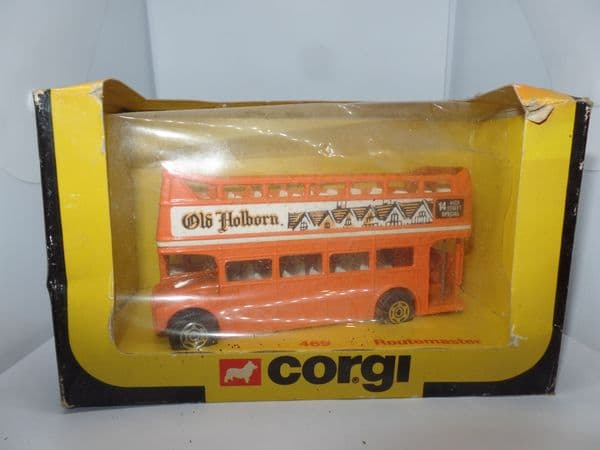 Corgi 469 1/64 London Routemaster Bus Open Top Old Holborn Tobacco Worn Box