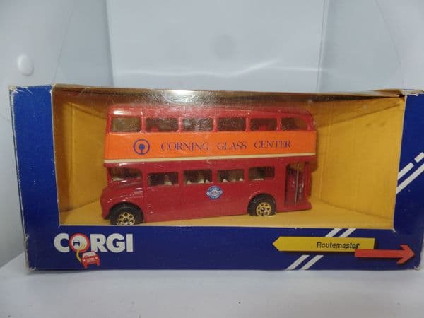 Corgi 469 1/64 London Transport Routemaster Bus Corning Glass Centre Good box