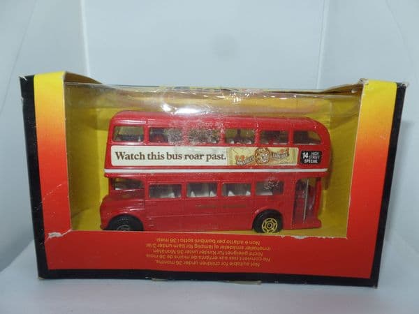 Corgi 469 1/64 London Transport Routemaster Bus Lion Bar Rare Red Worn Box