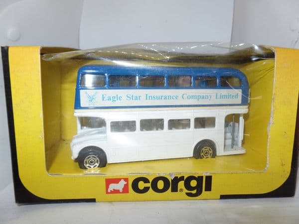 Corgi 469 C469 1/64 Scale Routemaster Bus Eagle Star Blue White Threadneedle Street MIB