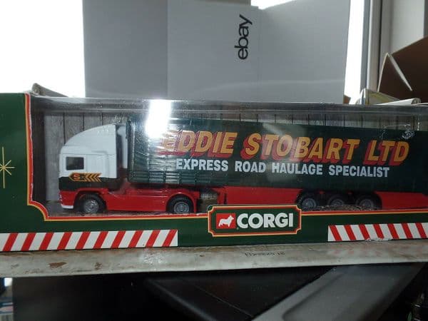 Corgi 59502 Scania Eddie Stobart ERF Curtainside Trailer MIB