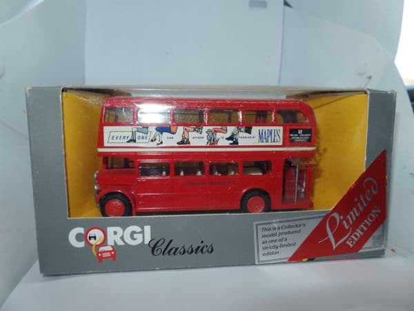 Corgi C634 1/64 Scale AEC Regent Bus London Transport 52 Kensington Maples MIMB