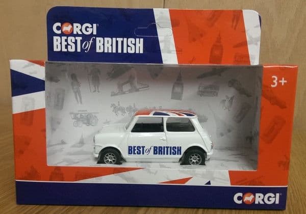 Corgi GS82298 1/36 Best of British White Mini Union Jack Roof