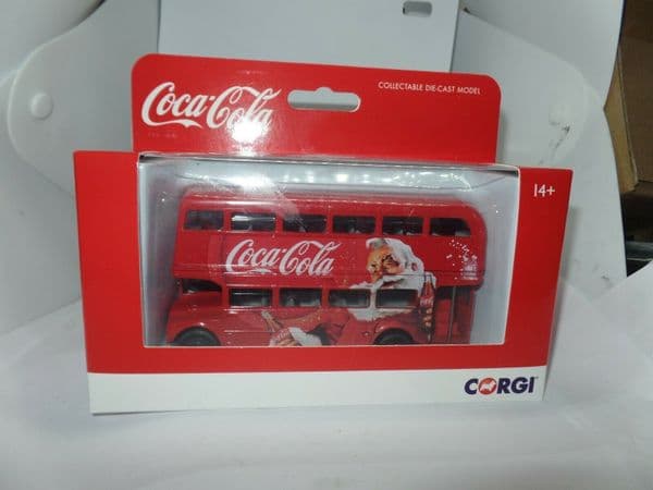 CORGI GS82331 1/64 Scale LONDON ROUTEMASTER BUS Coca Cola Christmas MIMB