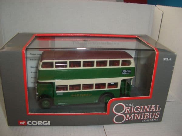 Corgi OOC 97814 Weymann AEC Regent bus London Transport Country Area Green MIB