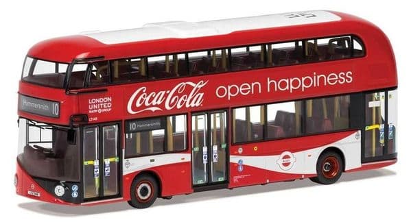 Corgi OOC OM46629 NBFL Boris Routemaster London United 10 Hammersmith Coca Cola Coke Happiness