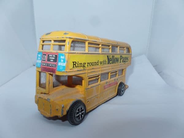 Dinky 289 Routemaster Bus Code 3 Yellow Pages 221 Kings Cross Driver Clippie UB