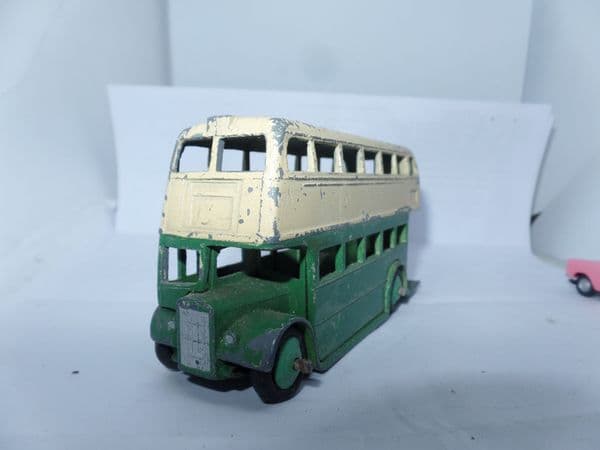 Dinky 29C/290 Bus Green & Cream Leyland Radiator with Roofbox  UB