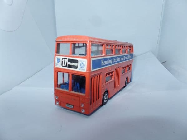 Dinky Atlantean 2 Door Bus 293  Orange Blue Bustle Kenning Car Hire 17 Chesterfield Good UB