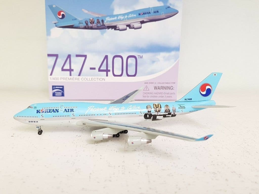 Dragon Models 1/400 Korean Air 747-400 HL-7491 Star Craft 