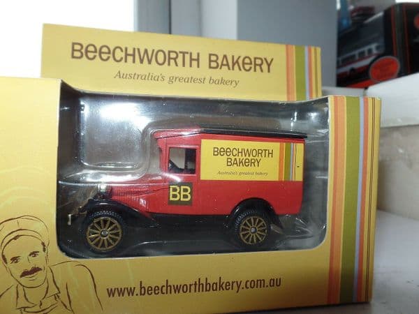 Golden Wheel Diecast Ford Model A Van Beechwood Bakery Australia