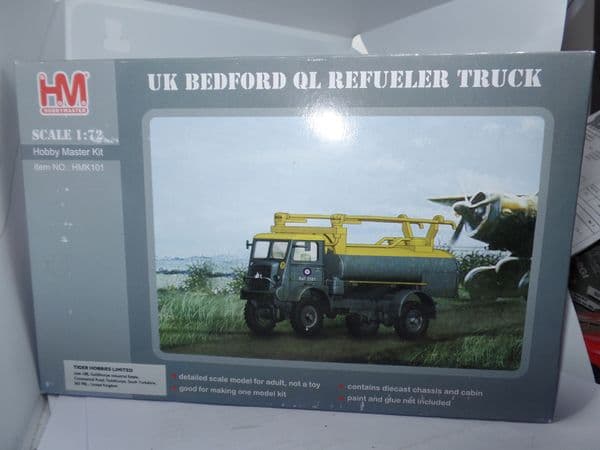 Hobby Master 1/72 Scale Bedford QL Refueler Truck Plastic Kit   HMK101 .