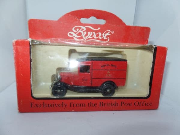 Lledo Bypost DG13  Ford Model A Van Royal Mail Post Office Red - Black Roof