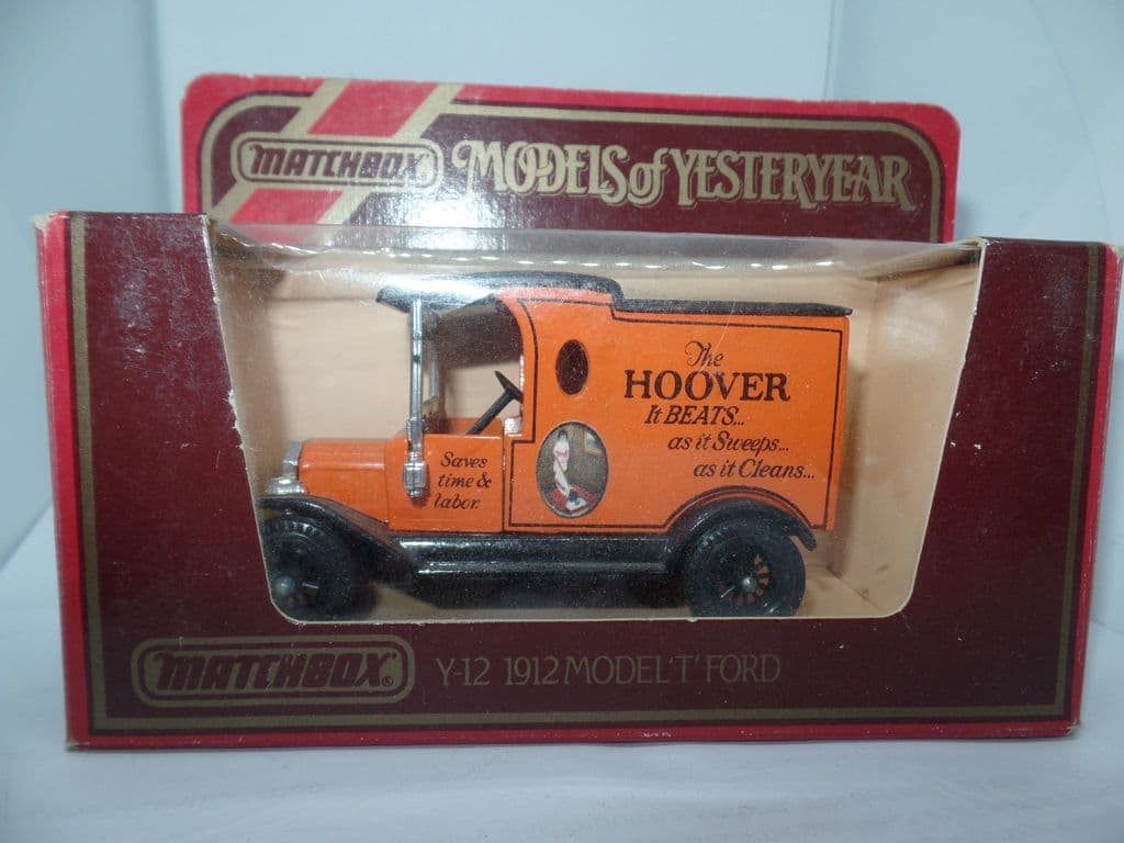 MATCHBOX Models OF YESTERYEAR-Y-12 1912 FORD MODEL T-HOOVER 